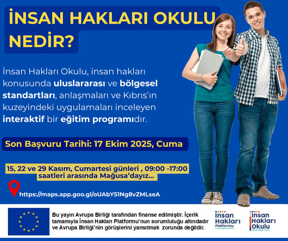 İnsan Hakları Okulu Mağusa’da Başlıyor